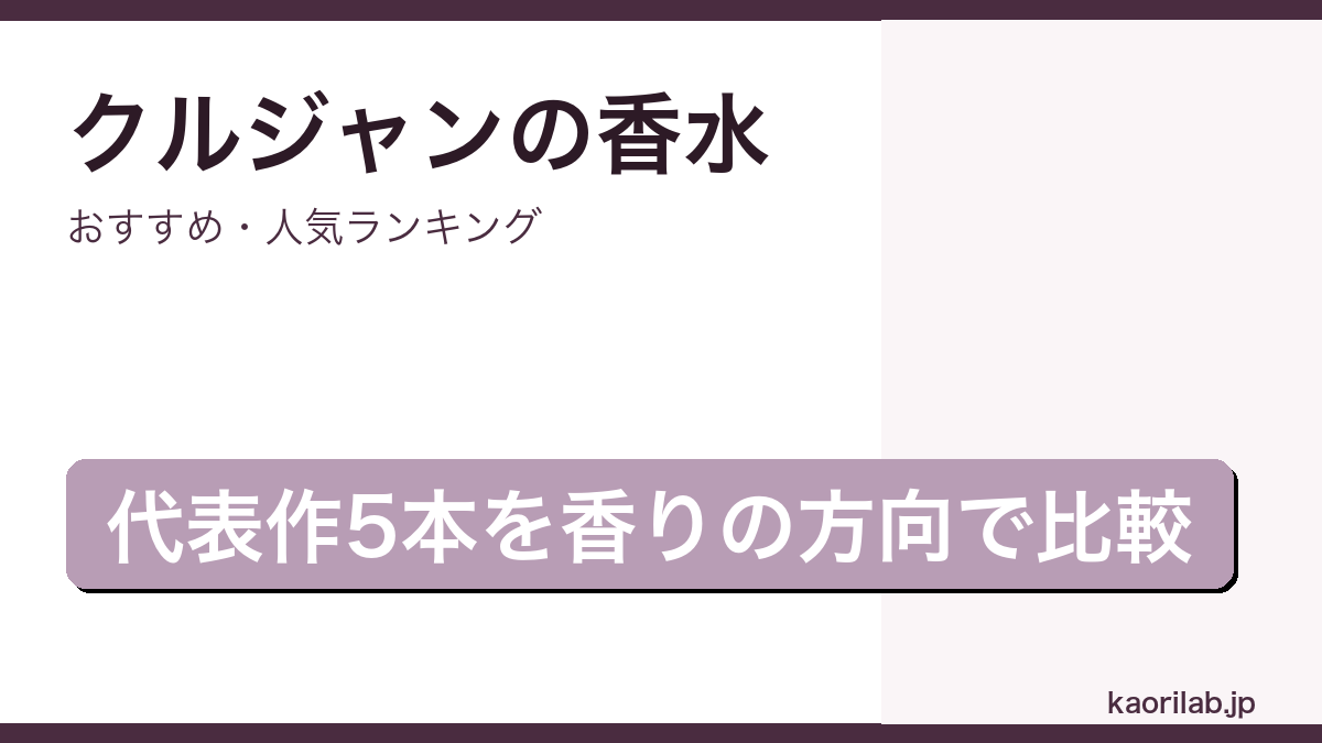 メゾン フランシス クルジャンの香水おすすめランキングのアイキャッチ画像
